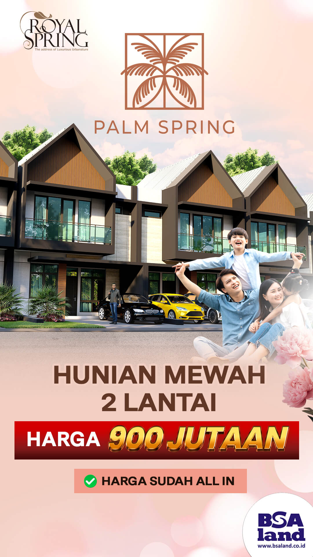 Royal Spring Palm Spring Hunian Mewah di Makassar Harga Mulai 900 jutaan