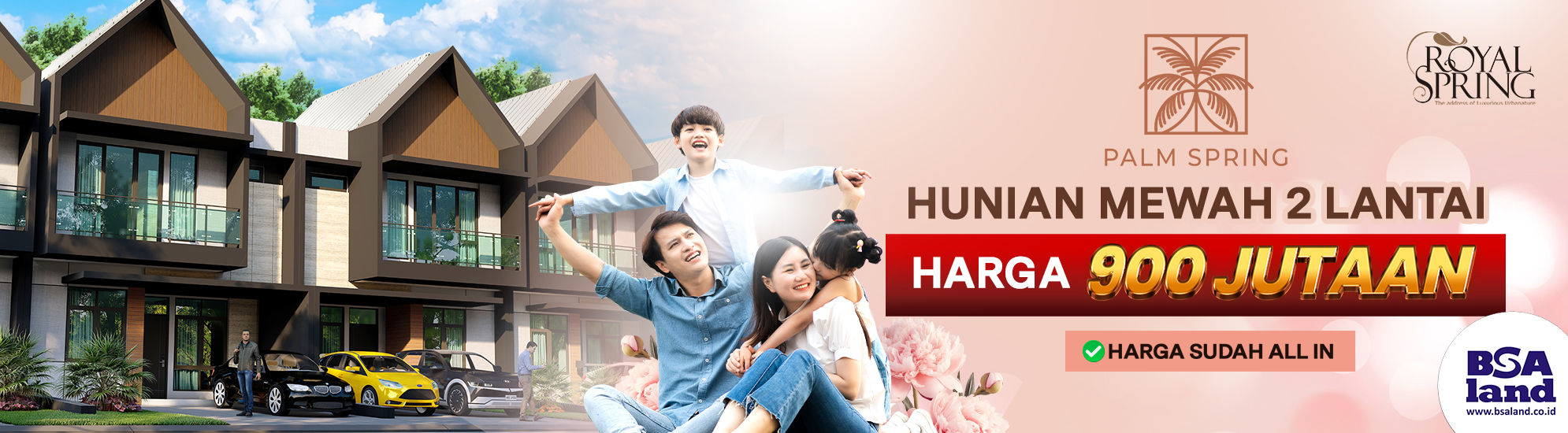 Royal Spring Palm Spring Hunian Mewah di Makassar Harga Mulai 900 jutaan